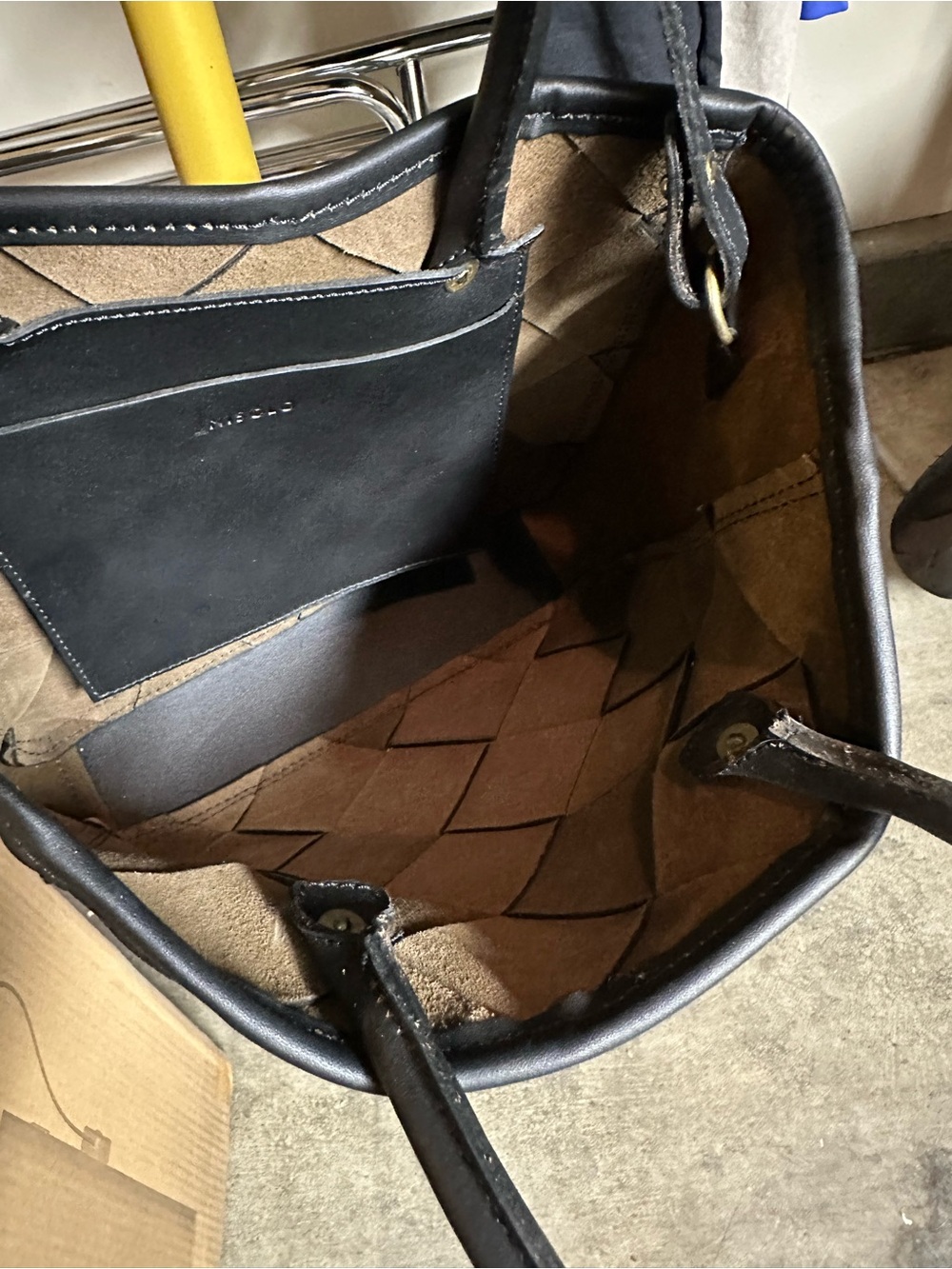 NEW Nisolo Handwoven Carry-All Satchel in Black - Picture 6 of 15